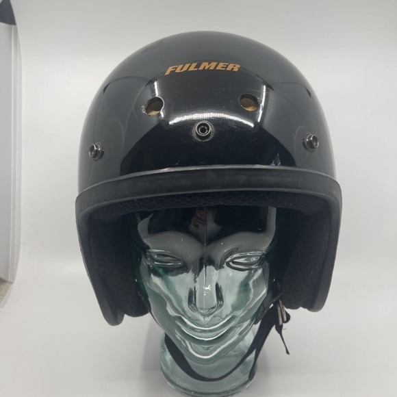 Fulmer Other - Fulmer AF-20 Motorcycle Helmet‎ Adult Large Black Good Open Face DOT Approved